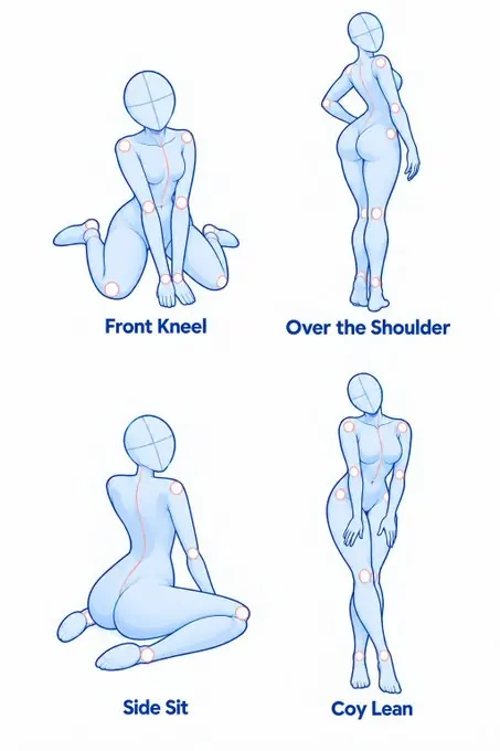 Four ways to shift the mood — drawing reference by SodaGuy